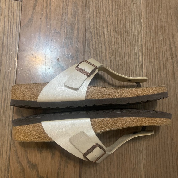 Birkenstock Gizeh cream sandals - size 41 narrow - Picture 5 of 8